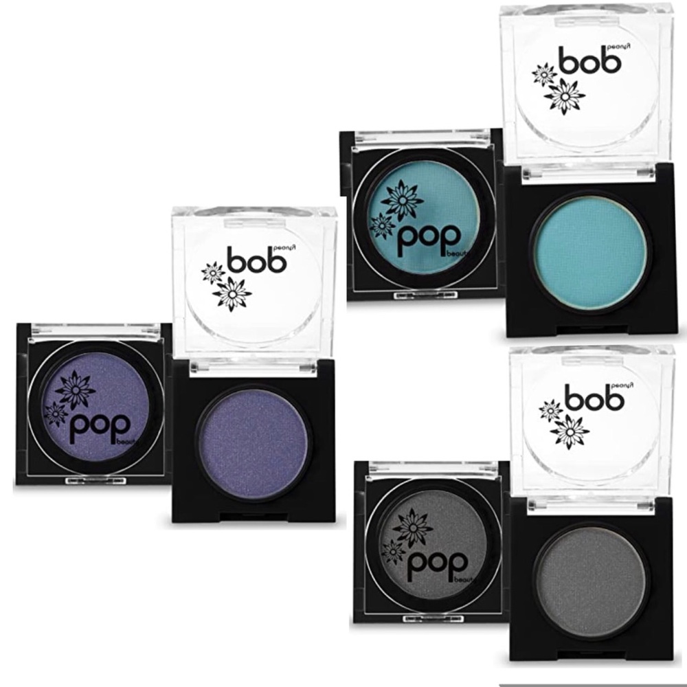 Set of 3 Pop Beauty EyeShadow Charcoal/Teal/Violet